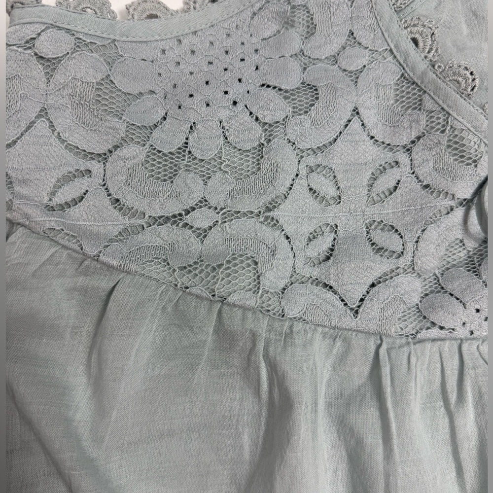 Free People Women's‎ Stevie Lace-Trim Sleeveless Tank Top, Size LARGE - Picture 9 of 13